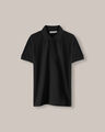 Polo Manga Corta Blanca,NEGRO